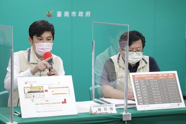 Dai Wei-jun mengatakan bahwa " Dashboard COVID-19 Tainan" telah diluncurkan secara resmi. Foto/ Pemerintah Kota Tainan